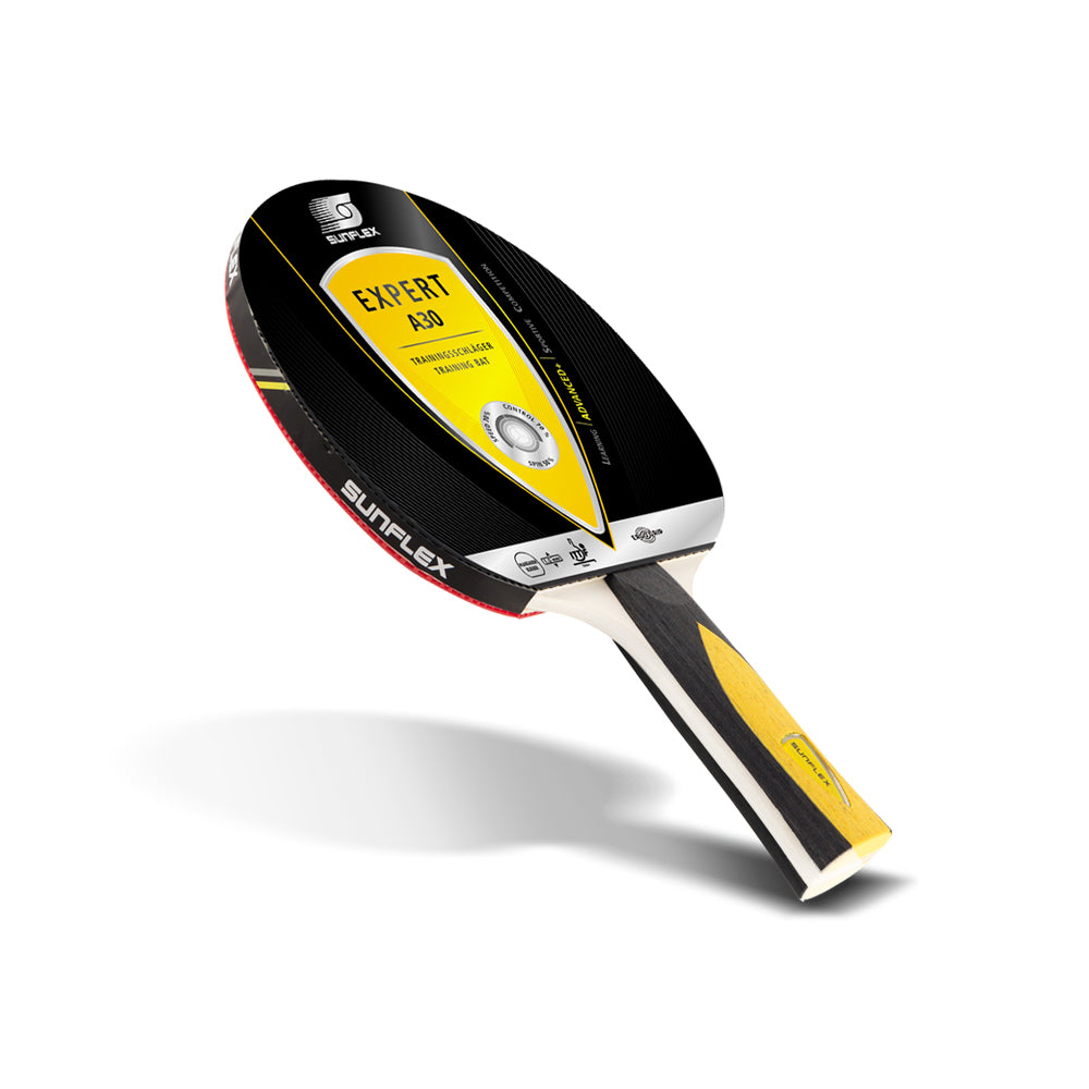 Sunflex Expert A30 ITTF Approved Ergo Grip Anatomic Handle Advance Training Table Tennis Bat