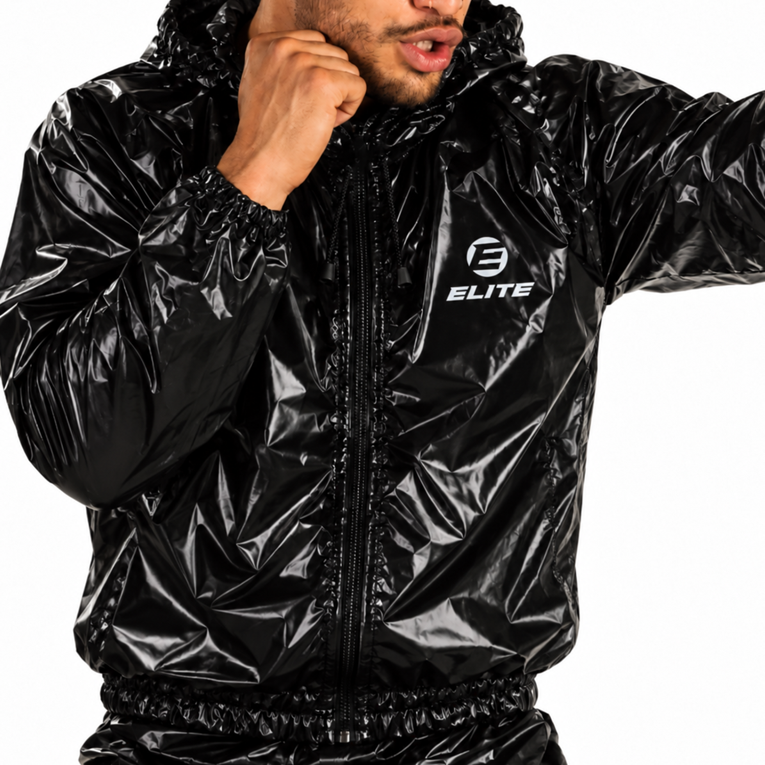 Elite Sauna Suit with Hood and Zipper