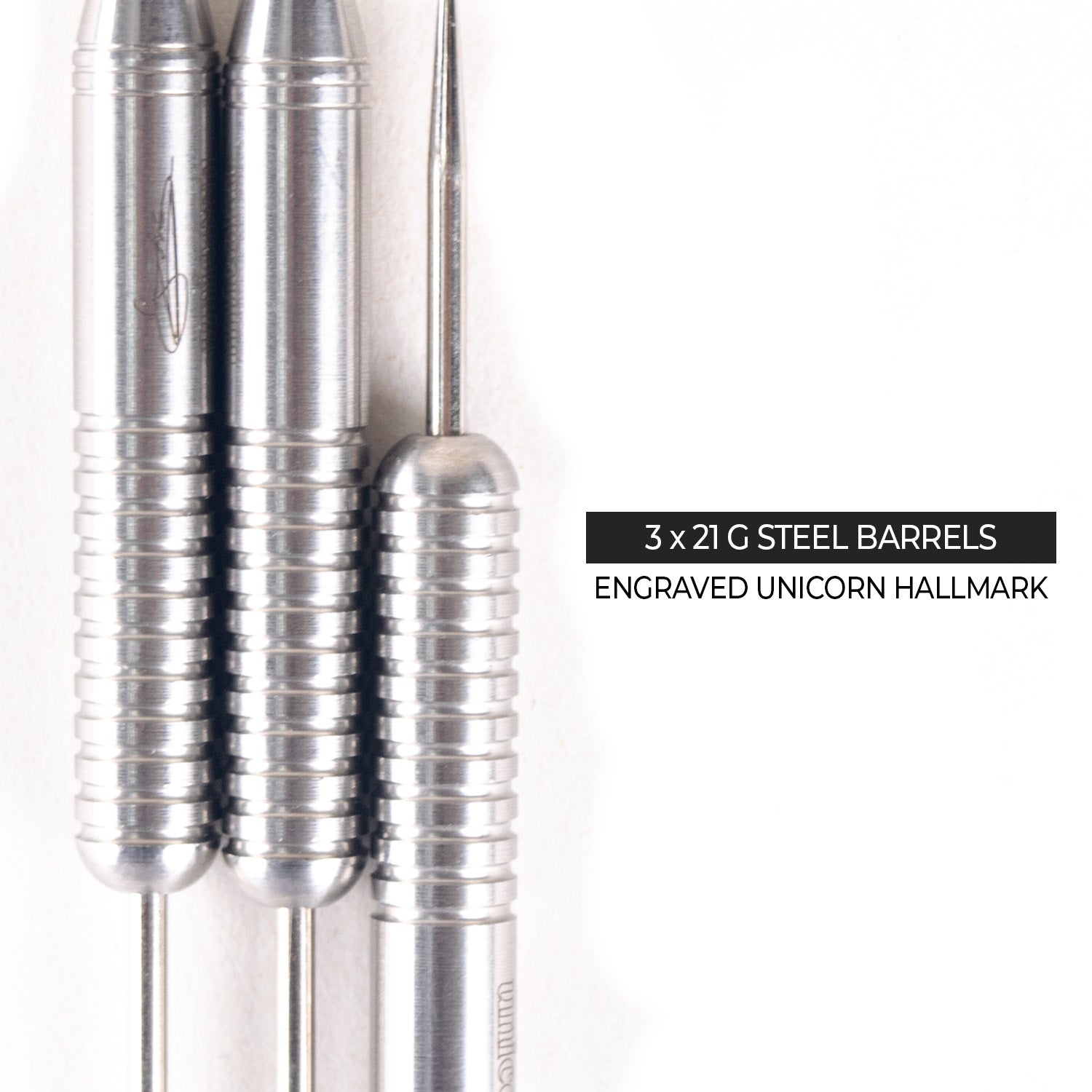 Unicorn Bullet Darts - Steel Tip Stainless Steel