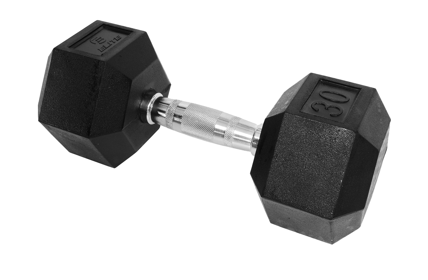Elite Rubber Hex Dumbell 1pc