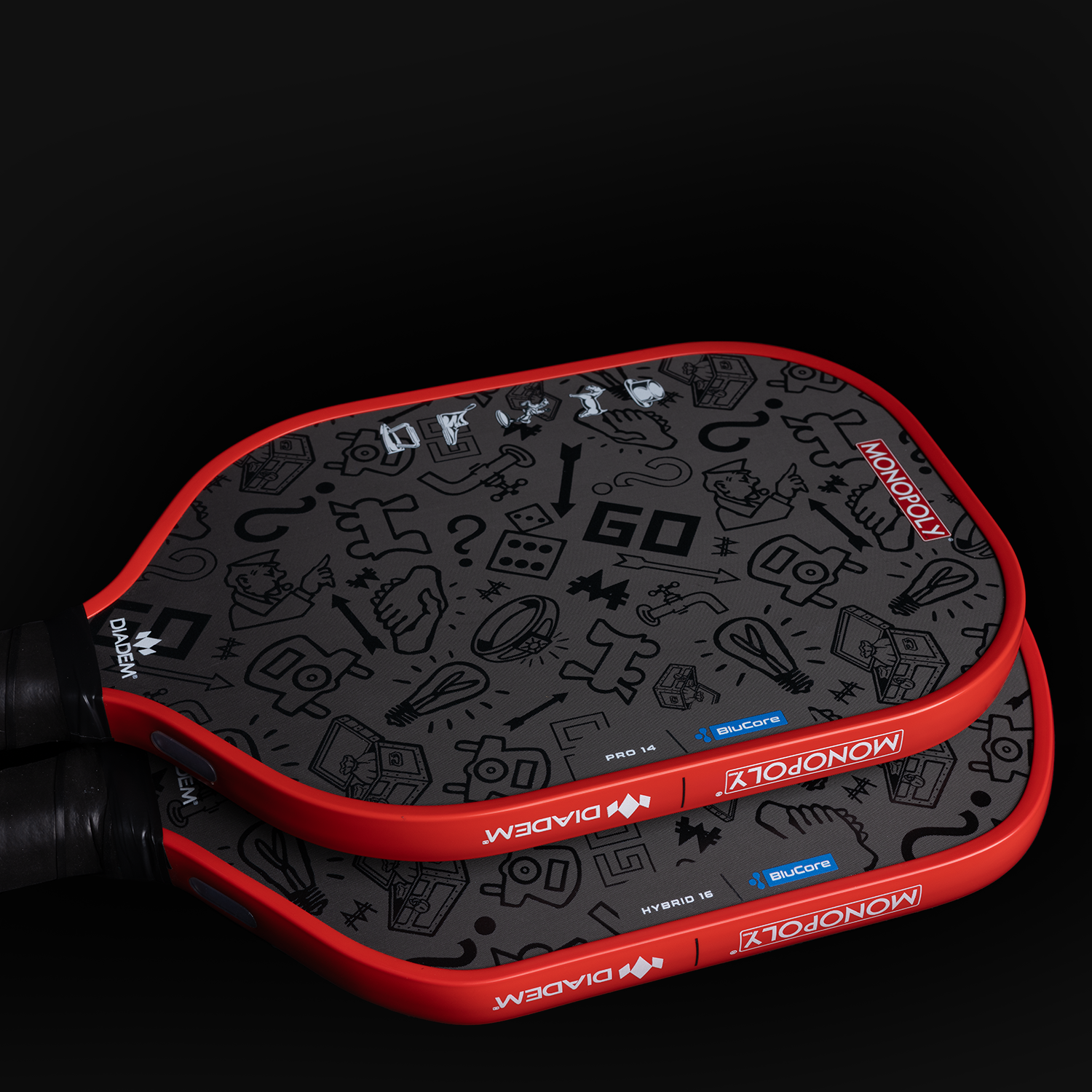 DIADEM Edge BluCore Pro 16mm – Limited Edition Monopoly Pickleball Paddle
