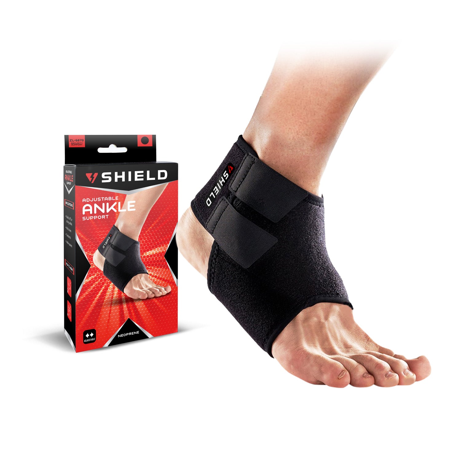 Shield ZL6870 Adjustable Ankle Support  - 1pc