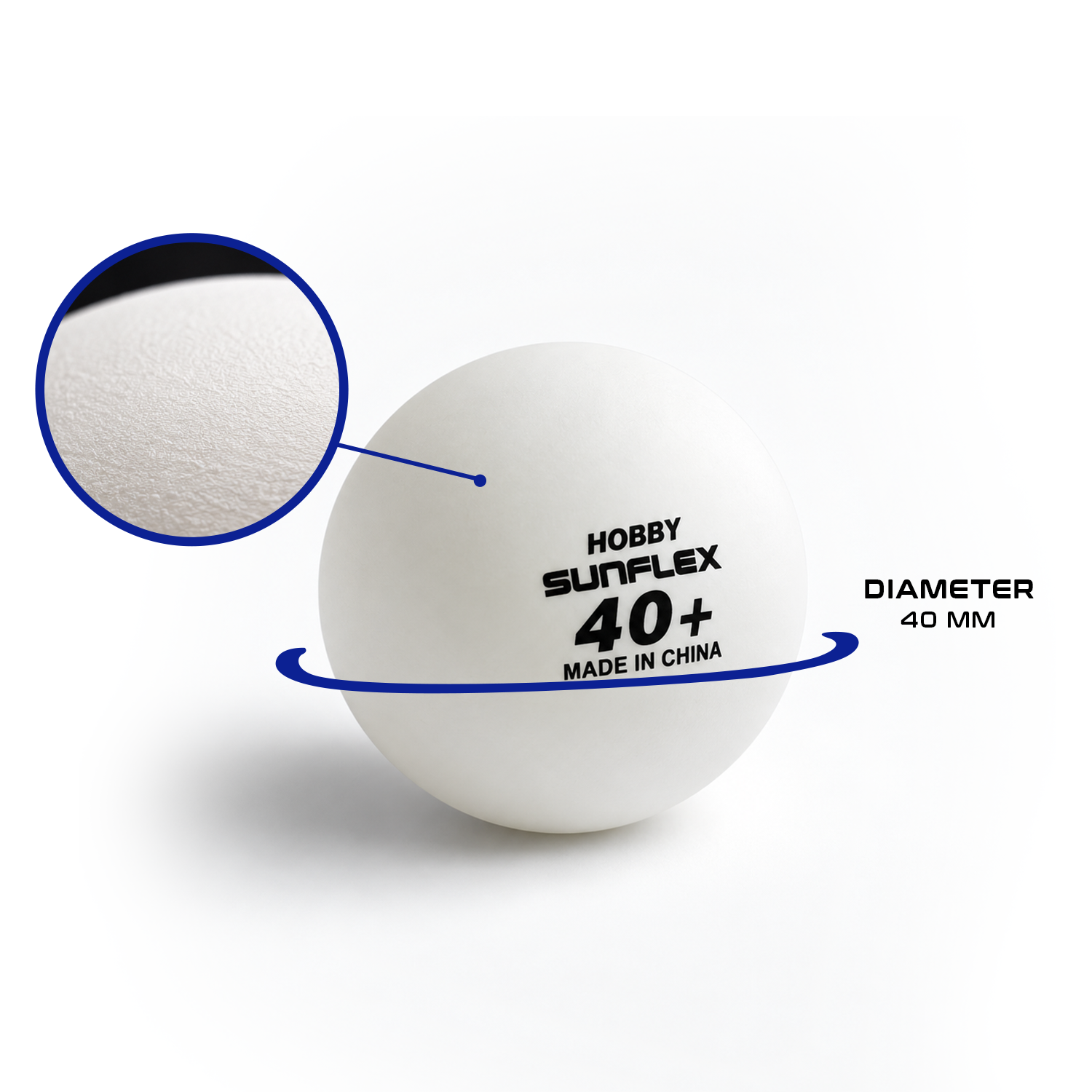 Sunflex Hobby Table Tennis Balls - 12 pcs