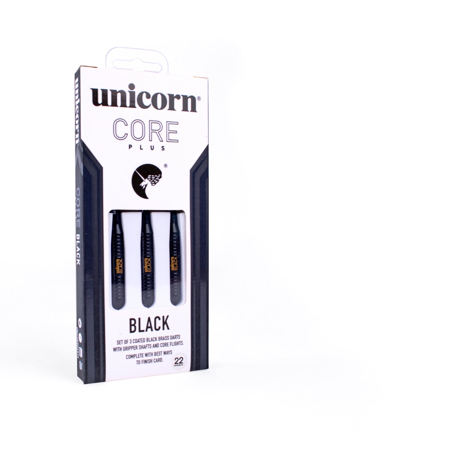 Unicorn Core Plus Win Black Brass Darts