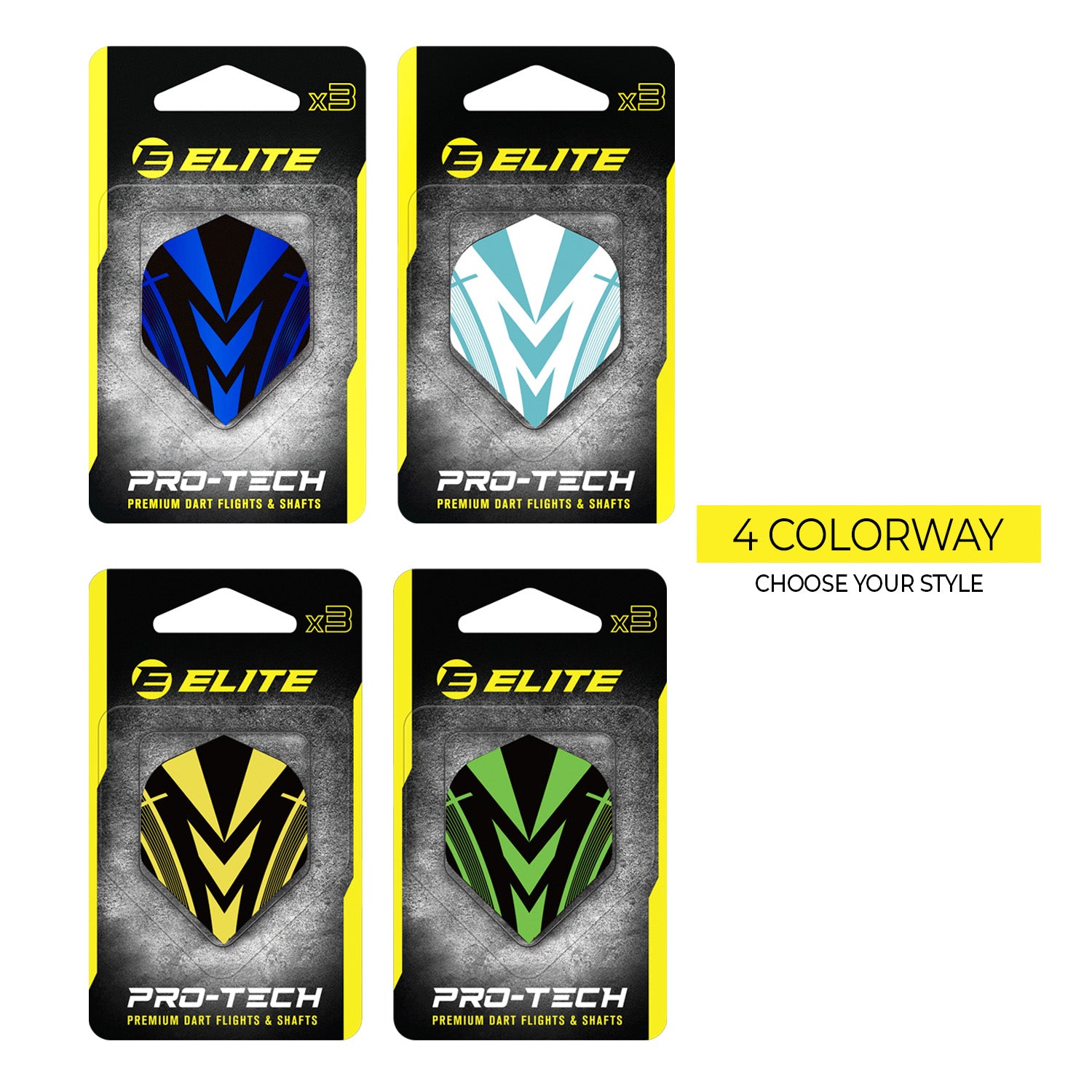 Elite Speed Dart Flights (Set of 3 Pcs)