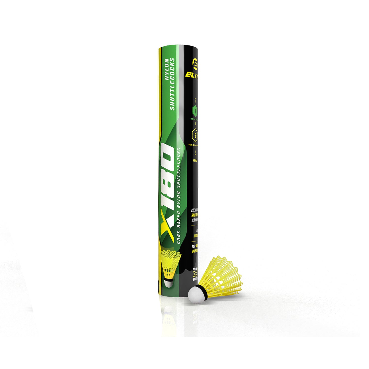Elite x180 Nylon Shuttlecock
