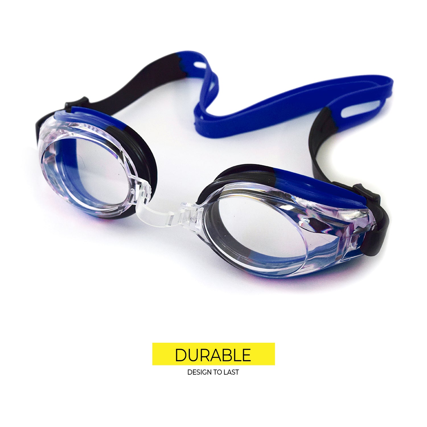 Elite Swimming Goggles Black Blue BL826