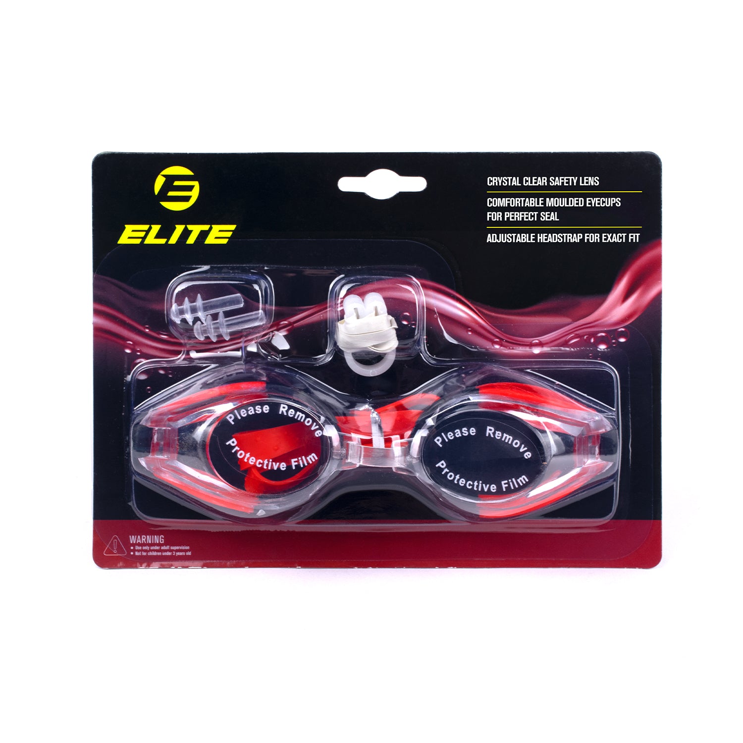Elite Swimming Goggles Red,Black BL826