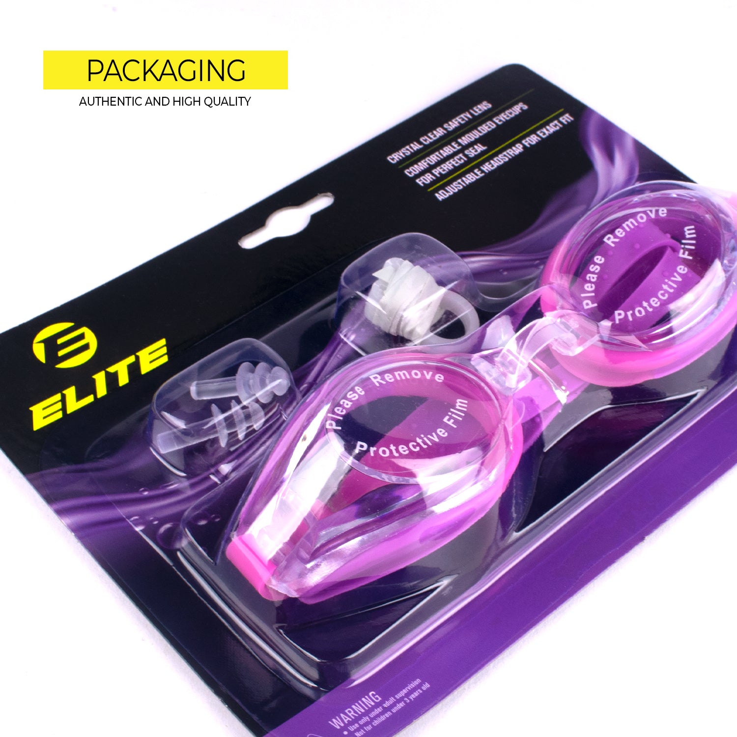 Elite Swimming Goggles Violet Pink BL826