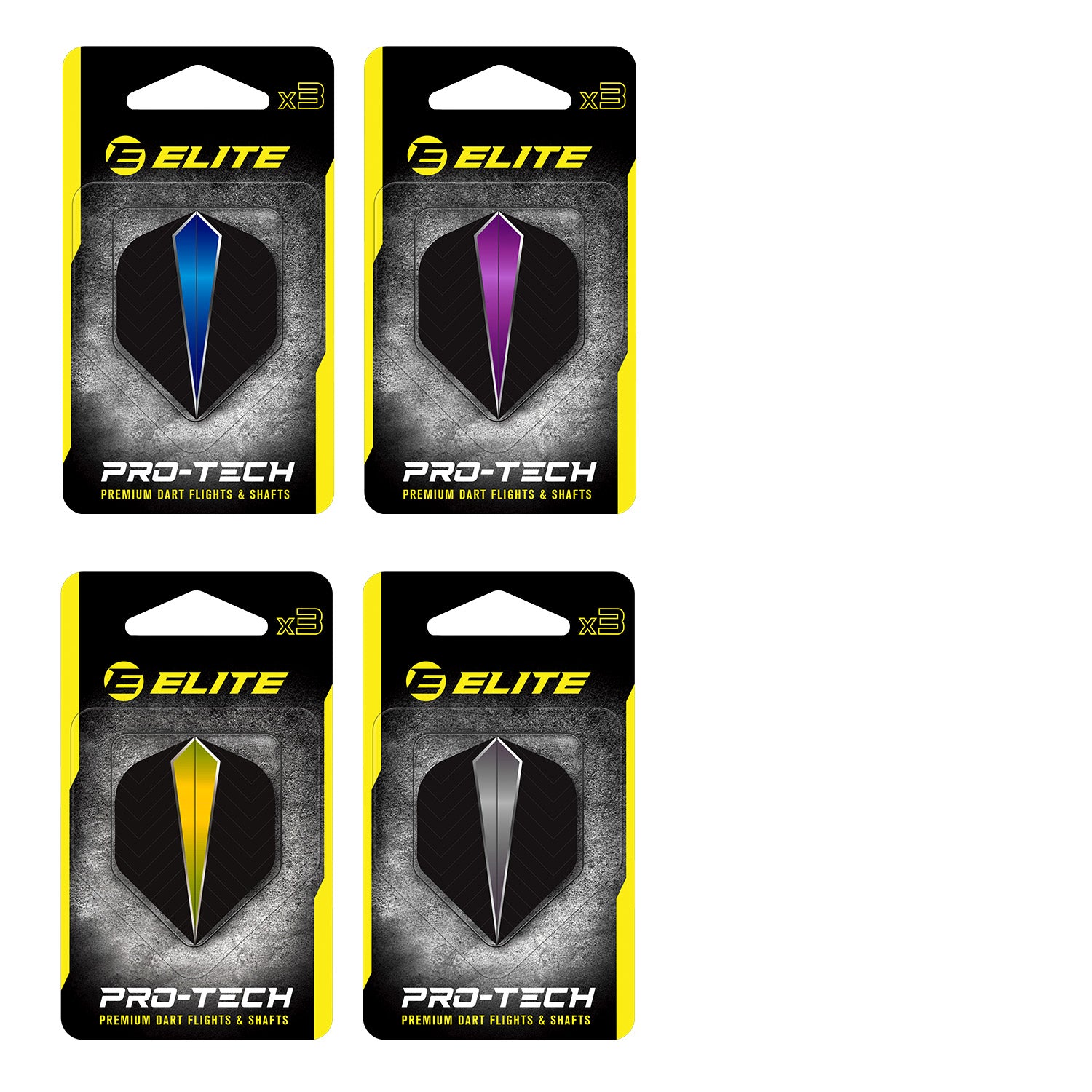 Elite Diamond Dart Flights (Set of 3 Pcs)
