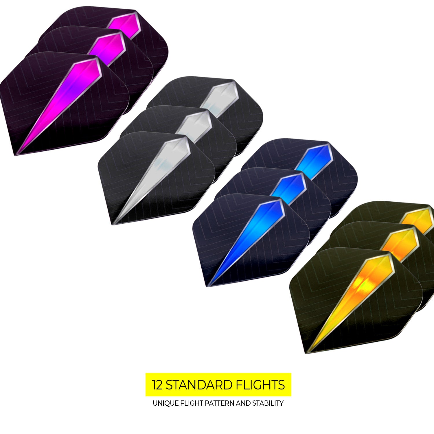 Elite Diamond Dart Flights 4 sets (3 Pcs per set)