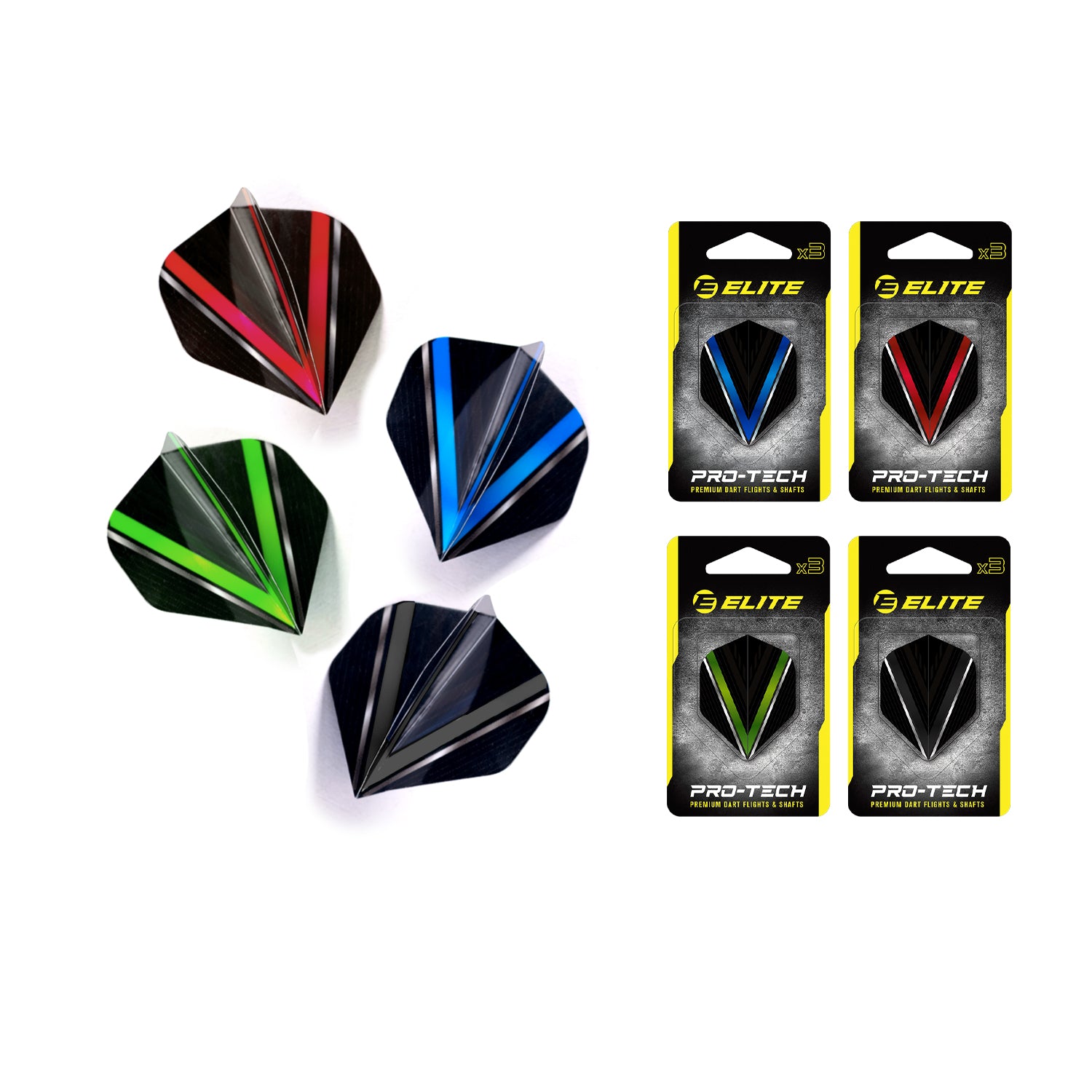 Elite Arrow Dart Flights 4 Sets ( 3 Pcs per set )