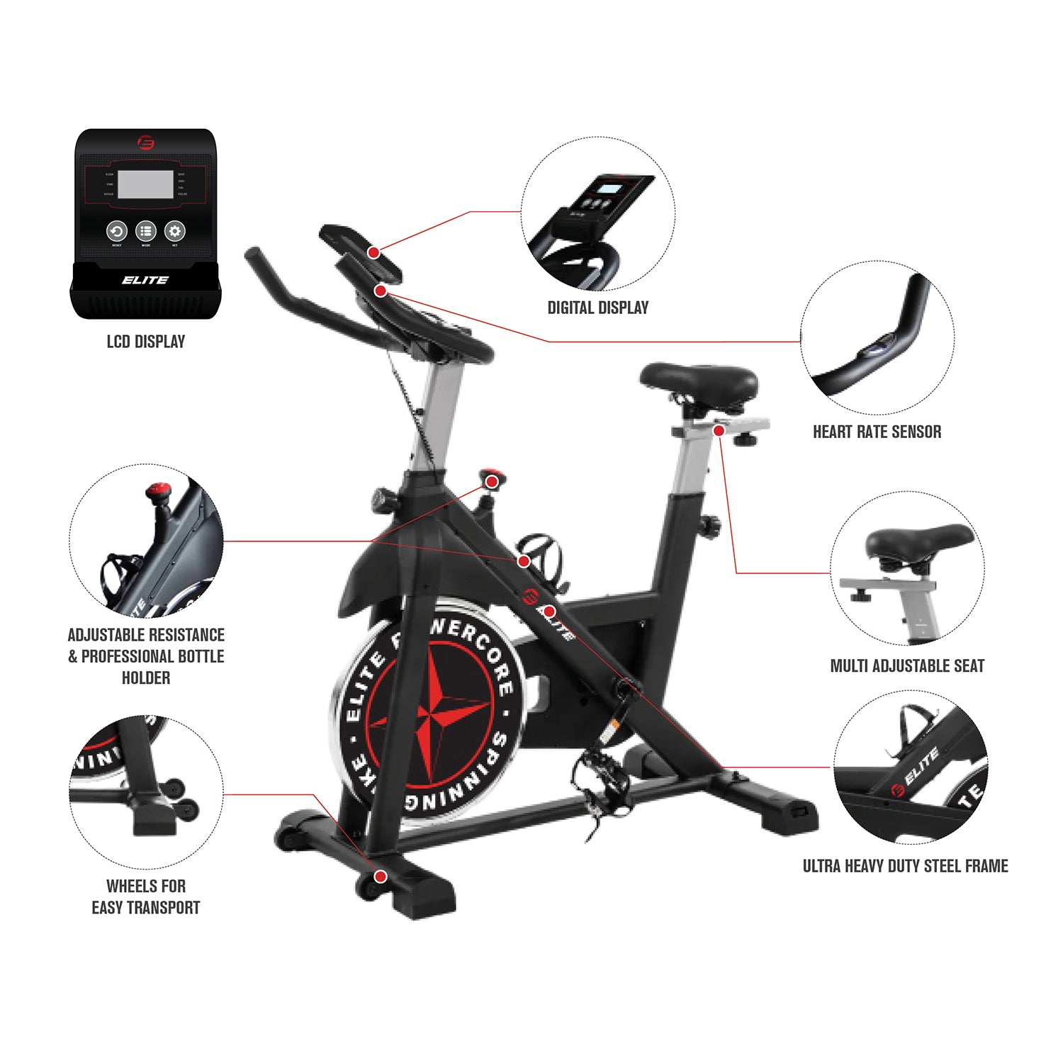 Elite Powercore Spinning Bike