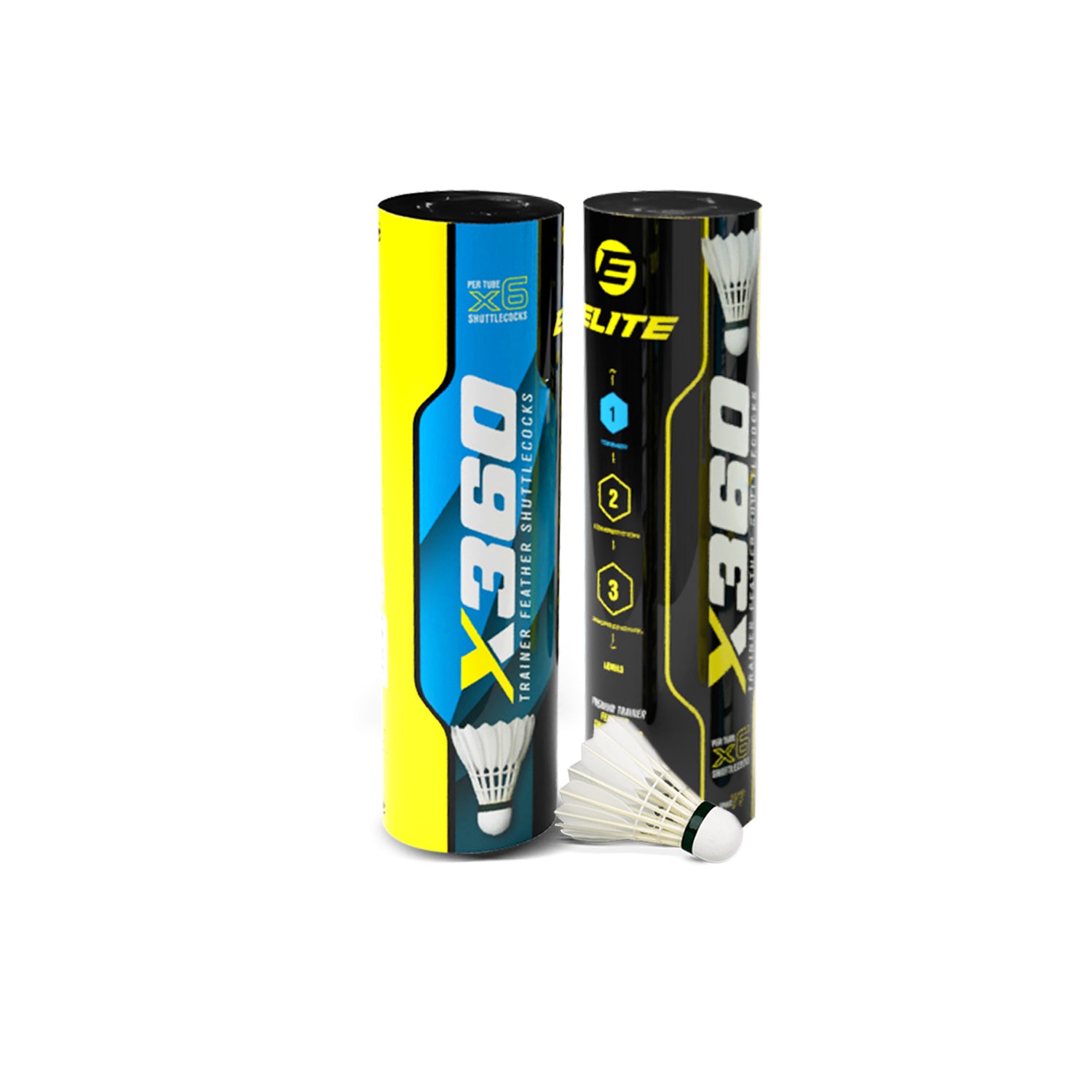 Elite x360 Feather Shuttlecock 6pcs