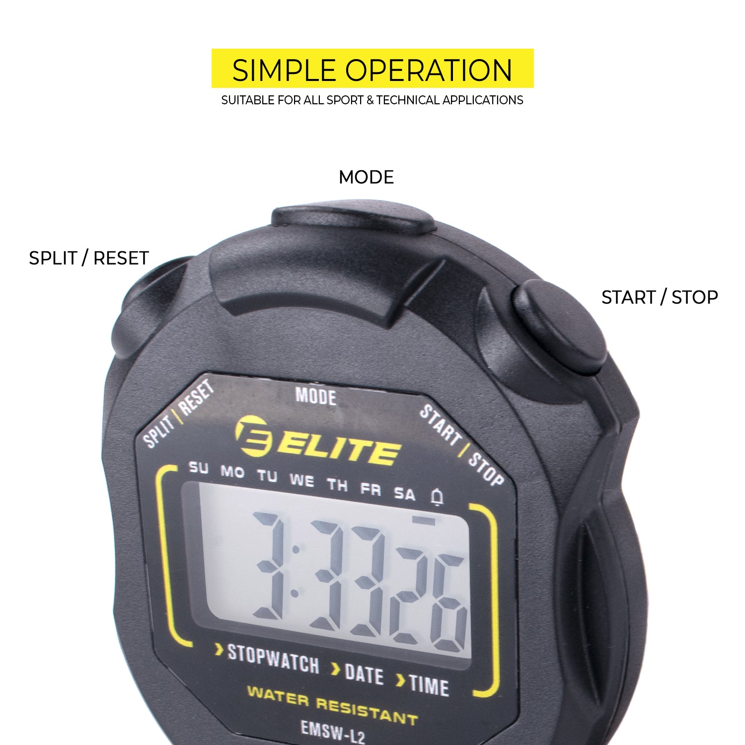 Elite Sports Stopwatch Timer v2