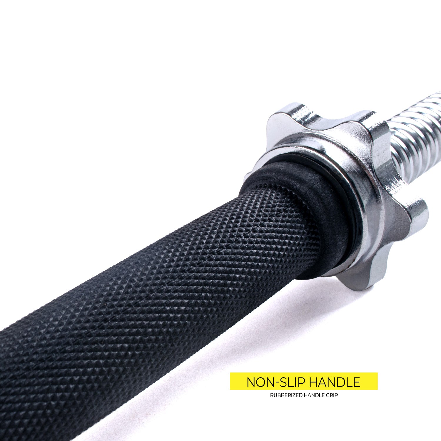Elite Short Bar with Rubber Grip Handle