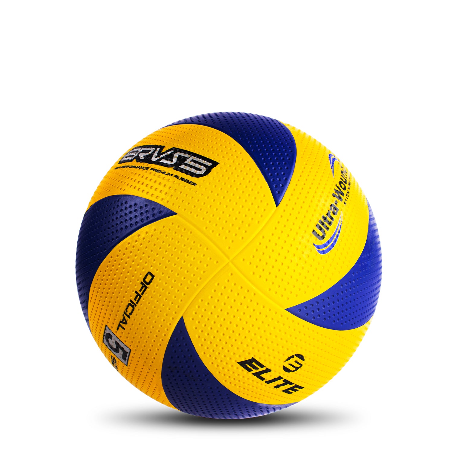 Elite ERVS5 Spin Rubber Volleyball Official Size 5 (Deflated)