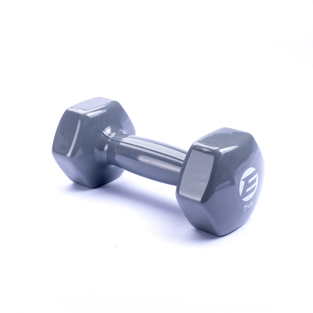 Elite Deluxe Vinyl Dumbbells 7lbs-10lbs - 1pc