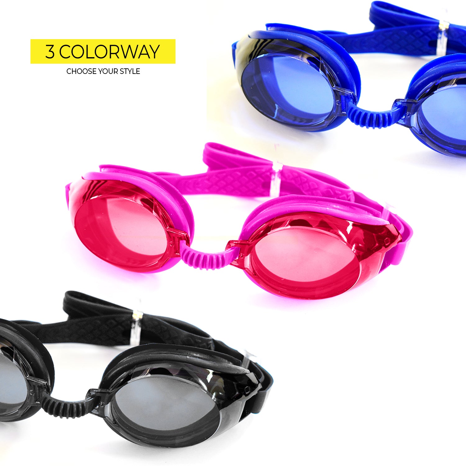 Elite Swimming Goggles Blue F268