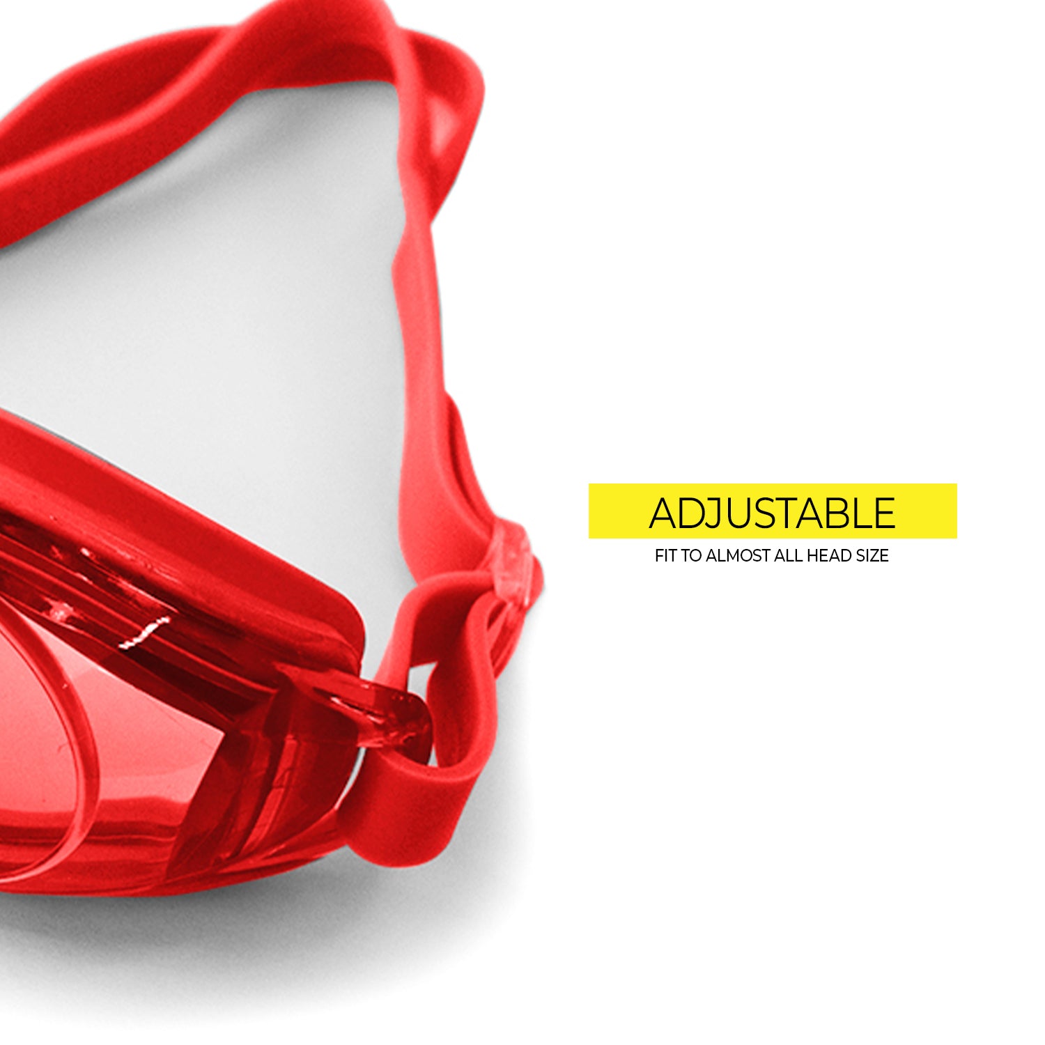 Elite Swimming Goggles Red F308