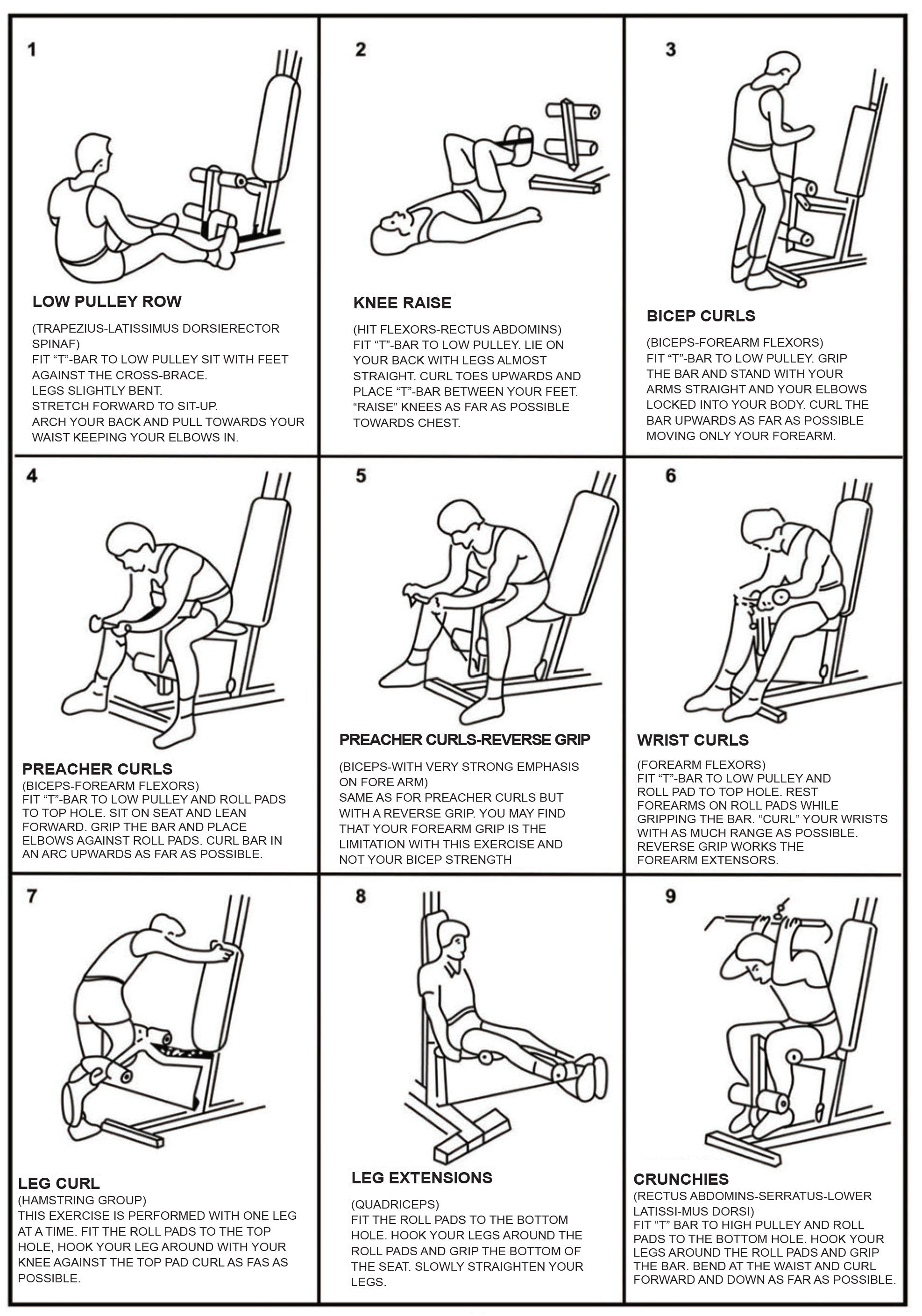 Elite Home Gym with Curl Pad