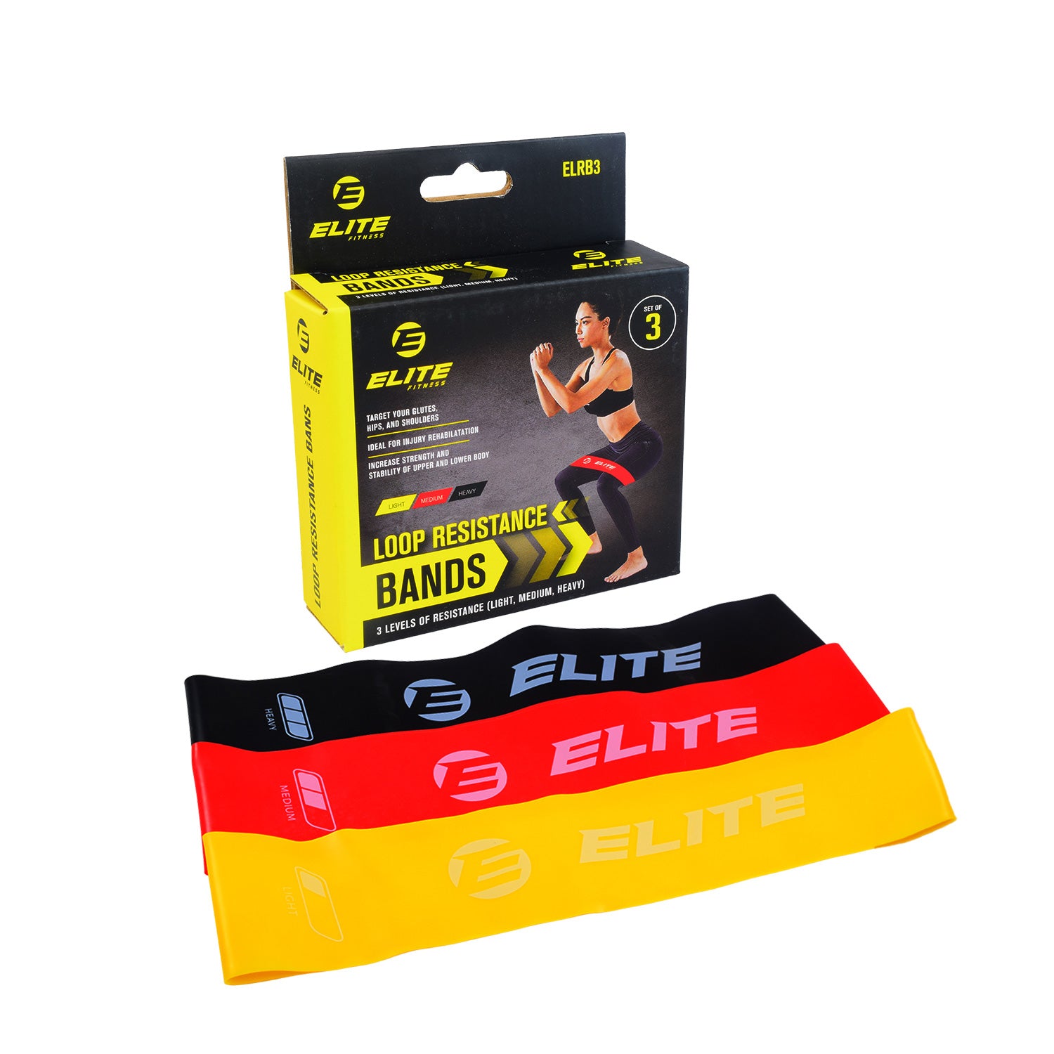 Elite Resistance Bands Set of 3