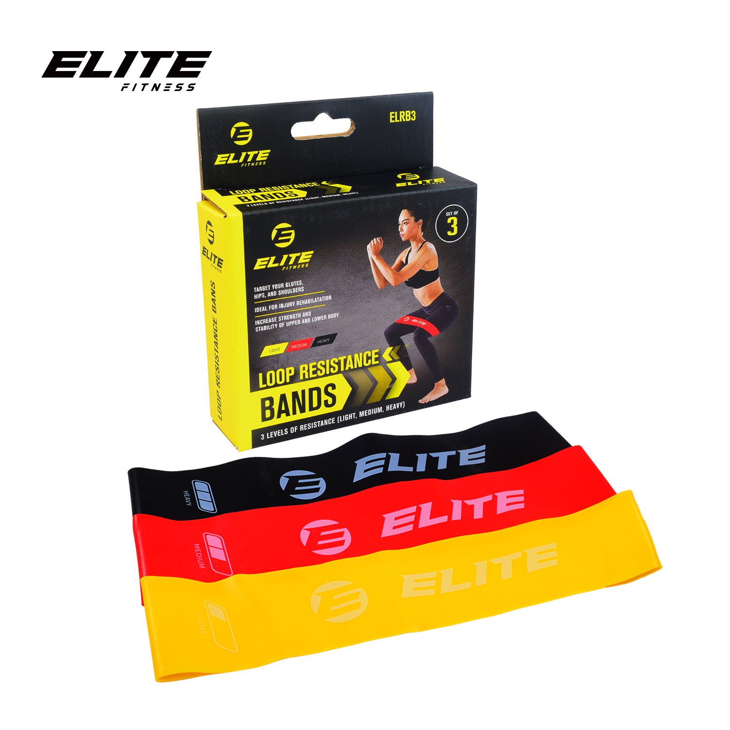 Elite Resistance Bands Set of 3