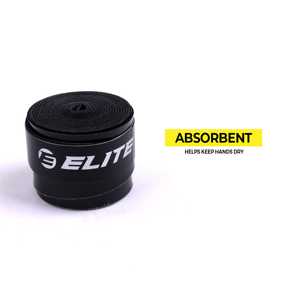 Elite Racket Overgrip Black 60pcs