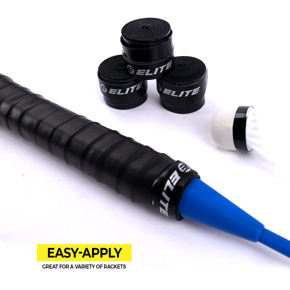 Elite Racket Overgrip Black 60pcs