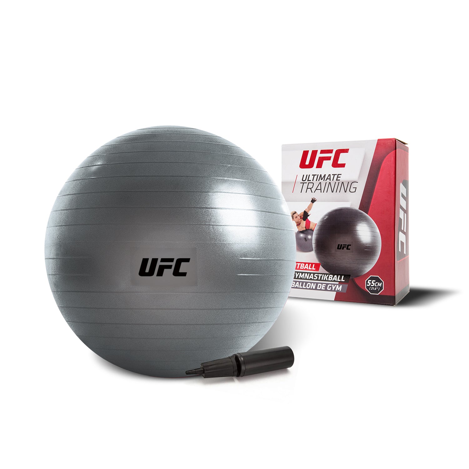 UFC Fitness Exercise Ball with FREE Pump - 55 cm