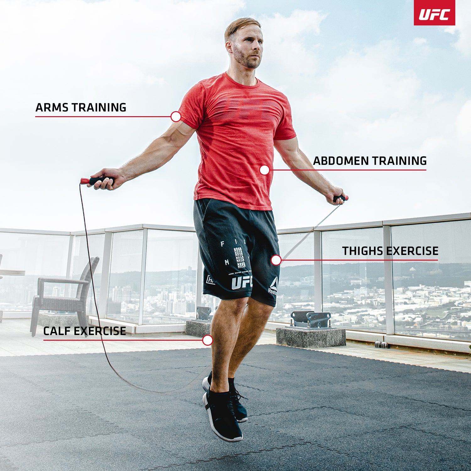UFC Leather Jump Rope
