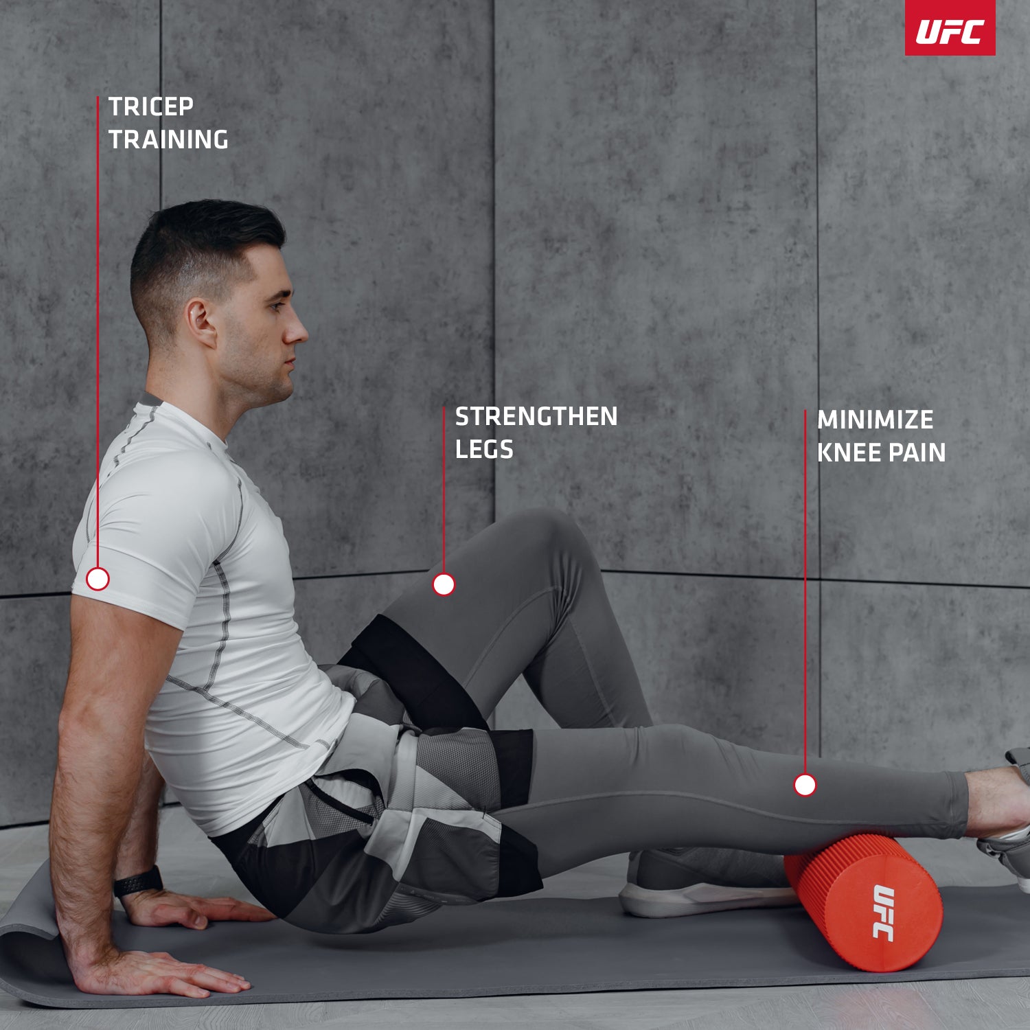 UFC Fitness Eva Foam Roller