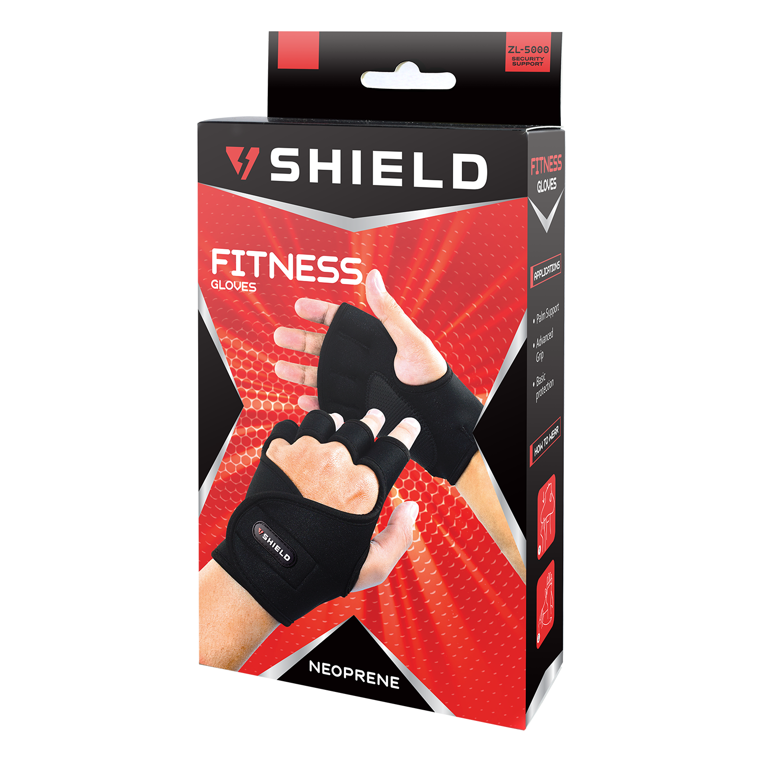 Shield ZL5000 Neoprene Fitness Gloves - Pair