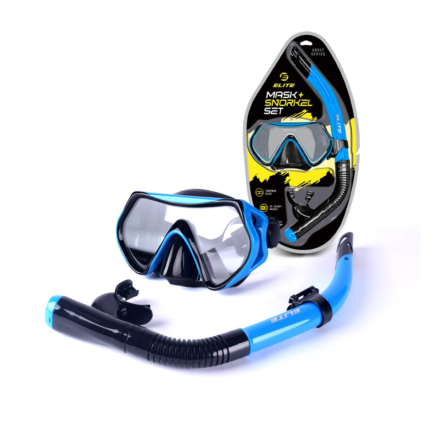 Elite Mask and Snorkel Set