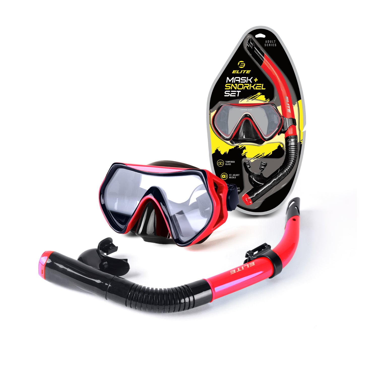 Elite Mask and Snorkel Set
